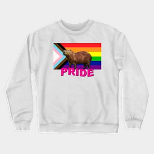 Capybara Pride Flag Crewneck Sweatshirt